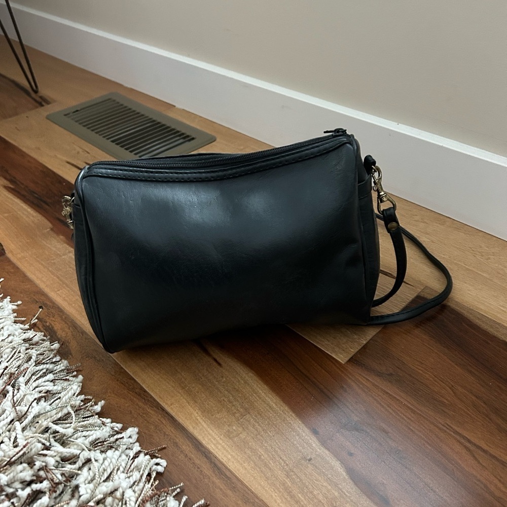 Vintage Stefano Black Leather Bag - Picture 3 of 6